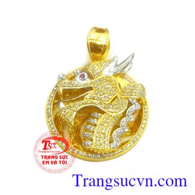Mặt dây vàng rồng nổi 3D đẳng cấp Mặt dây vàng rồng nổi 3D đẳng cấp chế tác tinh xảo,tinh tế,Phong thủy mạnh mẽ,Hộ mệnh Rồng may mắn thành công bảo vệ bản thân