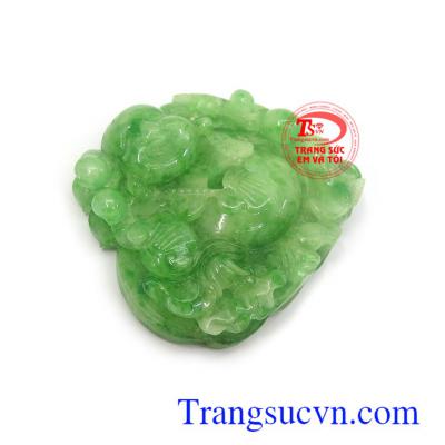 Mặt phật Di Lặc cẩm thạch thịnh vượng bền đẹp, chất lượng, chạm khắc tinh xảo, chi tiết