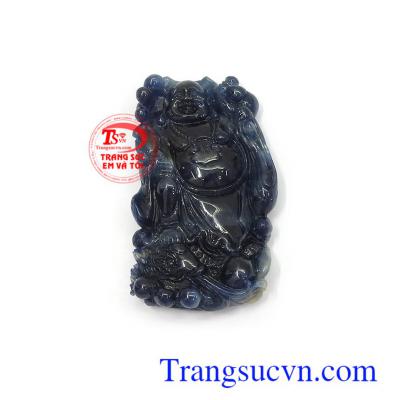 Mặt phật Di Lặc sapphire an nhiên uy tín, chất lượng, chế tác theo yêu cầu