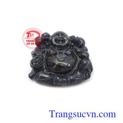 Mặt phật Di Lặc sapphire bình an thương hiệu uy tín, chất lượng, chế tác theo yêu cầu