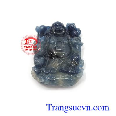 Mặt phật Di Lặc sapphire may mắn uy tín, chất lượng, chế tác theo yêu cầu