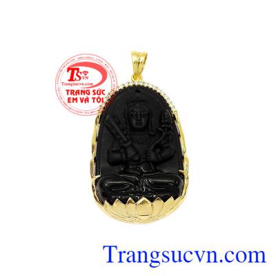 Mặt phật obsidian tuổi sửu-dần