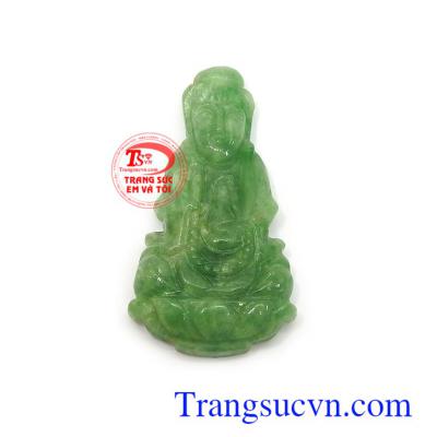 Mặt Phật quan âm ngọc cẩm thạch bền đẹp, chất lượng, phù hợp làm mặt dây chuyền đeo hợp nhiều đổ tuổi khác nhau