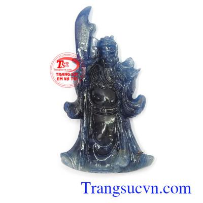 Mặt Quan Vân Trường sapphire tài lộc