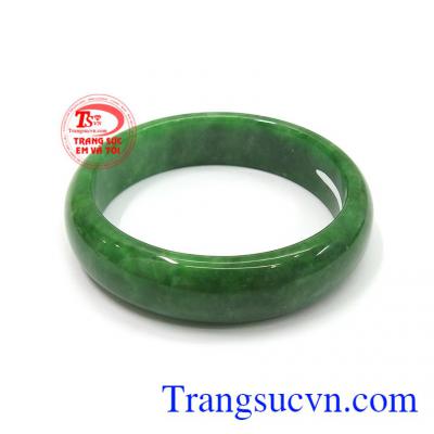 Ngọc Xanh Đốm vòng tay ngọc cẩm thạch thiên nhiên màu sắc tươi sáng, chất lượng ngọc cao cấp