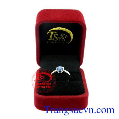 Nhẫn nữ Sapphire vàng trắng đẹp