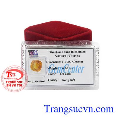 Thạch anh vàng thiên nhiên đẹp là biểu tượng cho sự sang trọng và thịnh vượng.