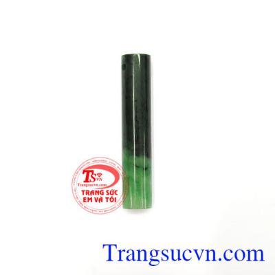 Trụ ngọc đeo cổ may mắn, được chế tác từ ngọc cẩm thạch thiên nhiên, đá quý phong thủy, thích hợp làm mặt dây chuyền