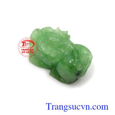 Tỳ hưu ngọc cẩm thạch kiểu đẹp ngọc thiên nhiên cao cấp có tác dụng giải trừ tà khí, chiêu tài lộc, của cải và bình an cho người đeo