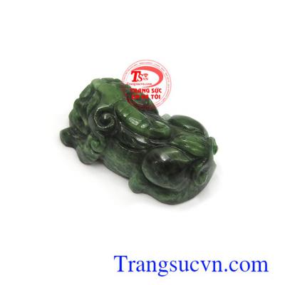 Tỳ hưu ngọc cẩm thạch thiên nhiên có tác dụng chiêu tài lộc, may mắn và bình an cho người đeo