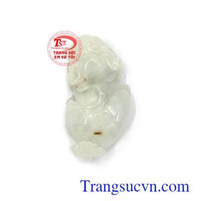 Tỳ hưu ngọc cẩm thạch chạm khắc tinh xảo, sắc nét phù hợp làm mặt dây chuyền, mặt nhẫn đeo sang trọng, tinh xảo, thời trang