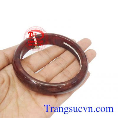 Vòng cẩm thạch đỏ đậm