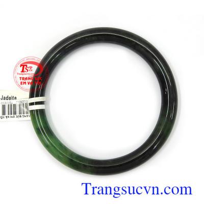 Vòng cẩm thạch lục đậm màu sắc đẹp, chất lượng cao, chế tác tinh xảo