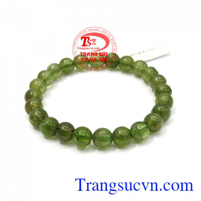 Chuỗi tay Apatite màu xanh lá cây