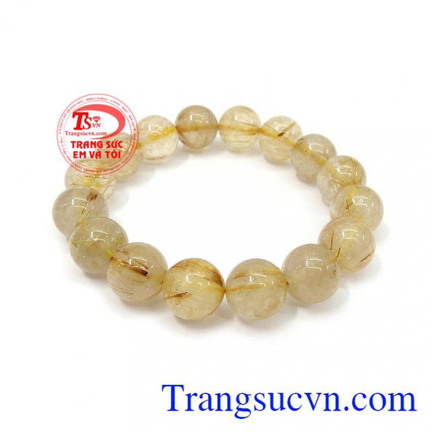 Chuỗi thạch anh tóc vàng thiên nhiên sang trọng