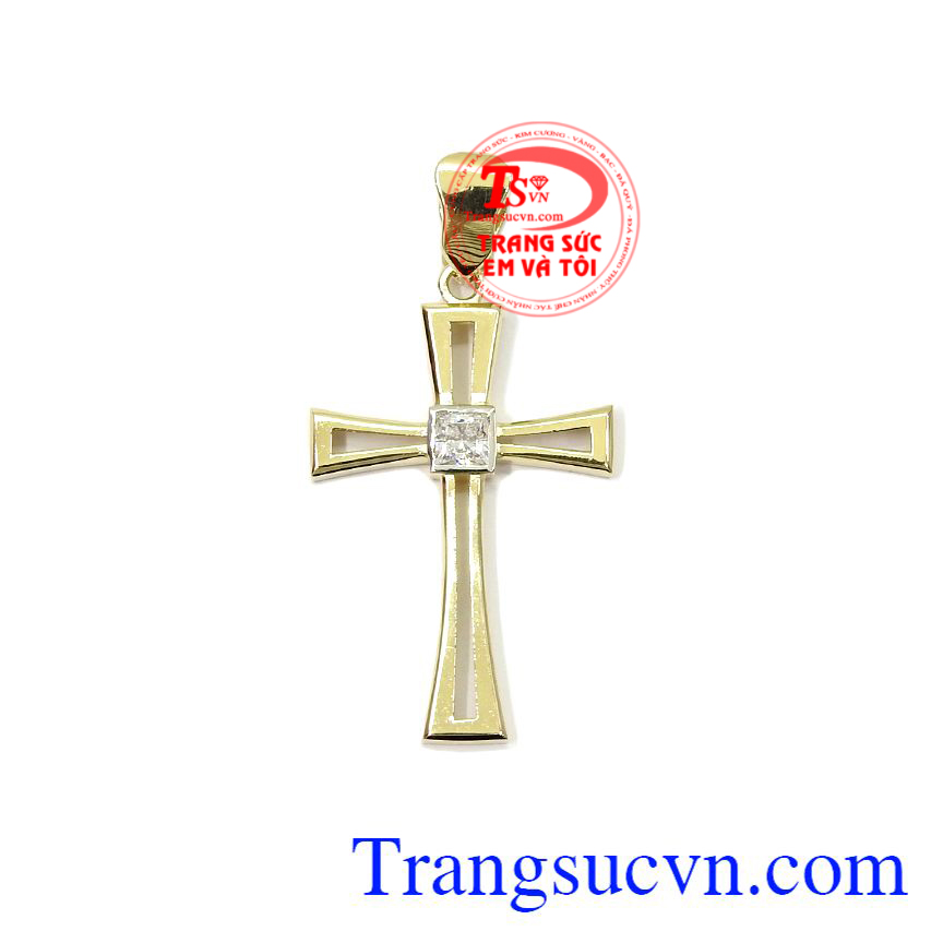 Mặt dây công giáo đẹp được nhập khẩu từ Hàn Quốc và được chế tác từ vàng tây 10k bền đẹp
