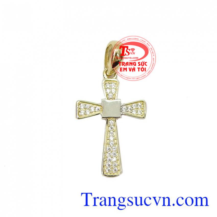 Mặt dây thánh giá vàng 10k