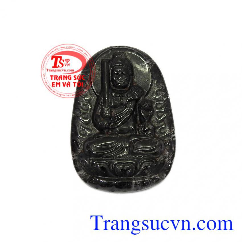 Mặt phật tuổi dậu thạch anh tóc đen