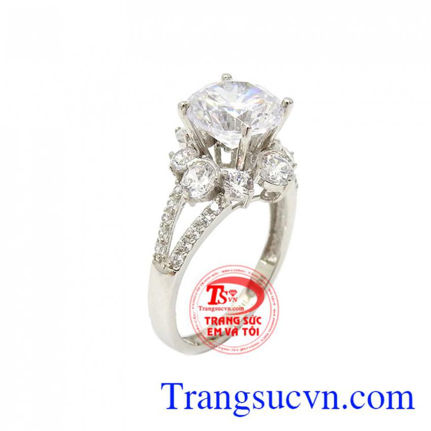 Nhẫn vàng trắng cao cấp