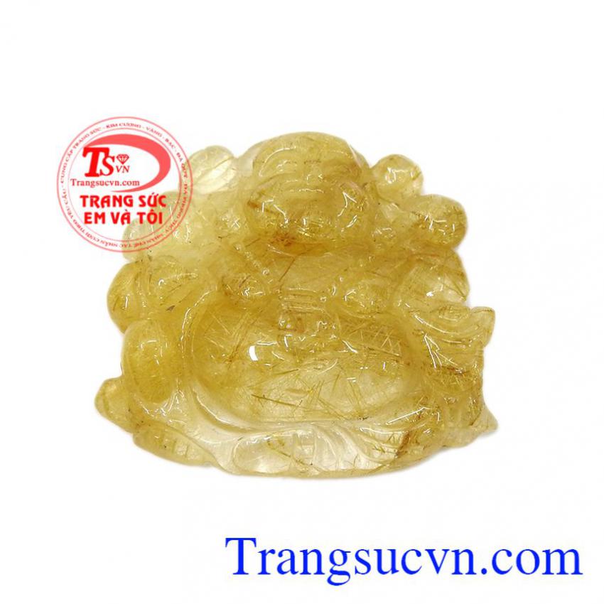 Phật di lặc thạch anh tóc vàng hợp mệnh