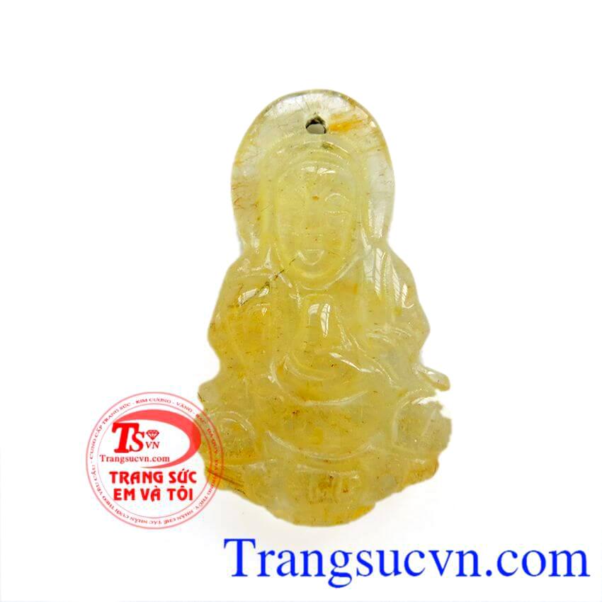 Phật Quan Âm Thạch Anh Tóc Quý Hiếm 