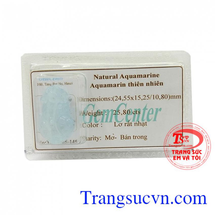 Tỳ hưu aquamarine nữ trang