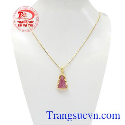 Bộ mặt dây quan âm ruby an yên