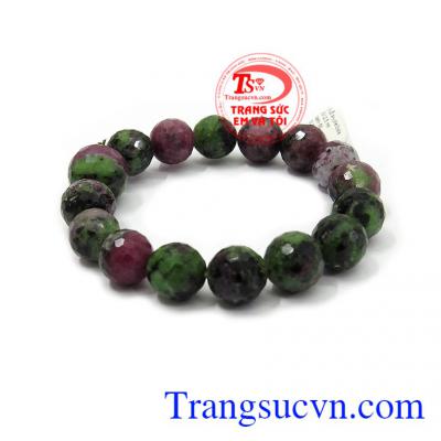 Chuỗi Anyolite-Zoisite là ruby xanh Ấn Độ đẹp có tác dụng của đá trong phong thủy tượng trưng cho tình yêu vợ chồng và lòng chung thủy