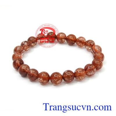 Chuỗi đeo tay thạch anh tóc đẹp là là món quà xinh xắn dành tặng cho người thân, bạn bè.