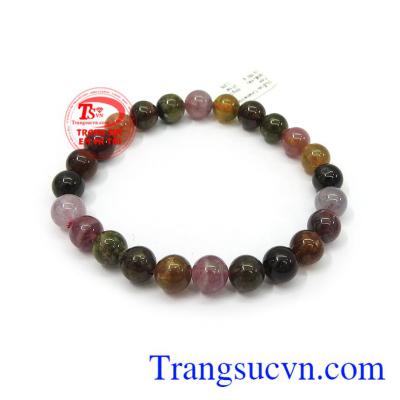 Chuỗi hạt Tourmaline đeo tay thiên nhiên màu sắc đẹp, chất lượng cao, đeo sang trọng, cá tính và đẳng cấp