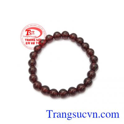 Chuỗi Garnet mang lại nét đẹp nữ tính, tinh tế cho người đeo,Chuỗi tay Garnet 7 ly
