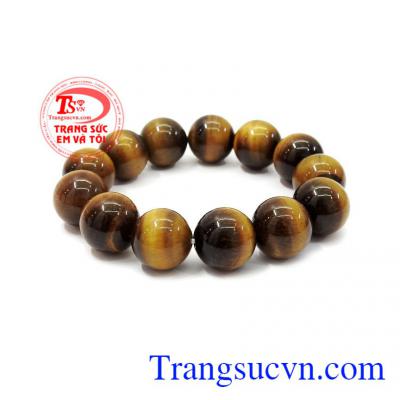 Chuỗi tay mắt hổ tam tài mang lại sự tự tin, bản linh và quyết đoán cho người đeo,Chuỗi tay mắt hổ tam tài