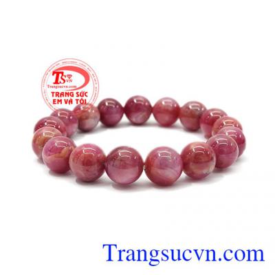 Chuỗi vòng ruby thiên nhiên món quà ý nghĩa dành tặng người thân,Chuỗi tay Ruby 12 ly