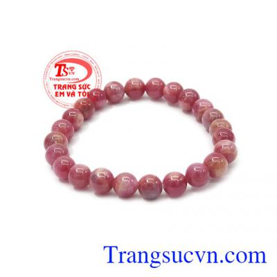 Ruby được biết đến với màu sắc đỏ tím đặc trưng giúp mang lại cho người dùng sự may mắn,Chuỗi tay Ruby 7 ly đẹp
