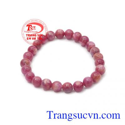 Còn về sức khỏe, ruby giúp cải thiện các bệnh về tim mạch và làm tăng cường trí nhớ,Chuỗi tay Ruby 7 ly đẹp