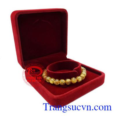 Chuỗi tay thạch anh tóc 7 ly.