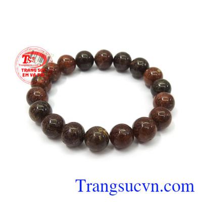 Chuỗi tay Thạch Anh Tóc Nâu 10 ly, chuỗi thạch anh thiên nhiên cao cấp mang lại cho người đeo vẻ đẹp tự nhiên sang trọng và đẳng cấp