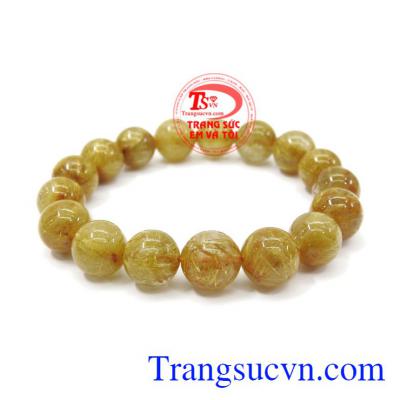 Chuỗi tay thạch anh tóc phong thủy đem lại nhiều lợi ích cho sức khỏe của người đeo.