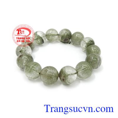 Chuỗi thạch anh cát xanh sang trọng màu sắc đẹp, chất lượng cao, đeo hợp thời trang và phong thủy