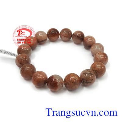 Chuỗi thạch anh tóc 12 ly bền đẹp, chất lượng, màu sắc tươi sáng