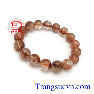 Chuỗi thạch anh tóc đỏ độc đáo phù hợp nhiều phong cách thời trang và lứa tuổi