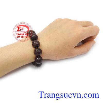 Chuỗi thạch anh tóc nam tính thương hiệu uy tín, có giấy kiểm định kèm theo