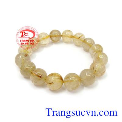 Chuỗi thạch anh tóc vàng thiên nhiên sang trọng