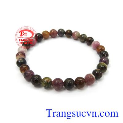 Chuỗi Turmaline 7 mm màu sắc đẹp, chất lượng cao, phù hợp phong cách thời trang phái đẹp