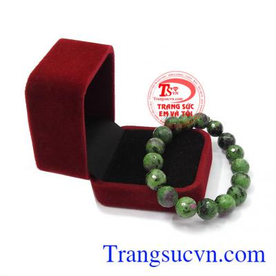 Chuỗi vòng tay màu xanh lục xám đỏ