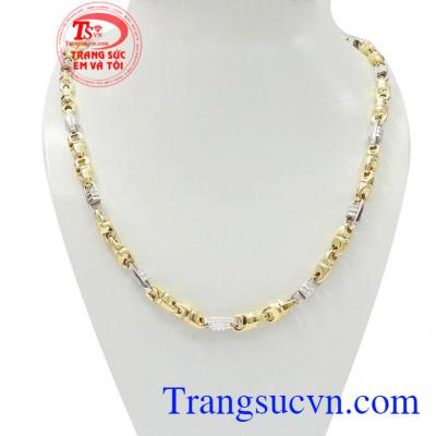 Dây chuyền vàng nam lịch lãm được nhập khẩu từ Italy, chất lượng uy tín