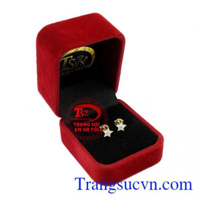 Hoa tai nữ vàng ngôi sao