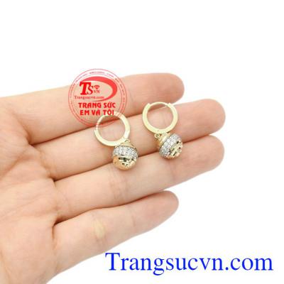 Hoa tai nữ xinh xắn vàng 10k chất lượng.