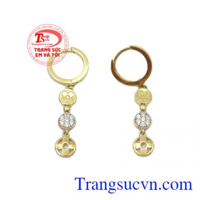 Trang sức Em và Tôi nhận đặt thiết kế 3D các sản phẩm vàng trang sức theo yêu cầu,Hoa tai vàng Van Cleef Arpels