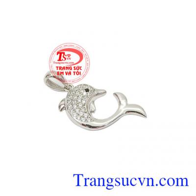 Mặt dây cá heo vàng trắng vàng 10k chất lượng uy tín, giao hàng nhanh trên toàn quốc